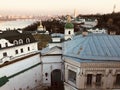 A panoramic view of the Kyiv Lavra and the Dnipro River - UKRAINE - KYIV